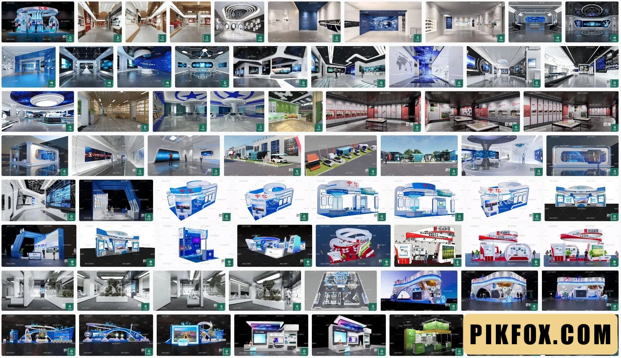 30+ Phòng trưng bày SketchUp