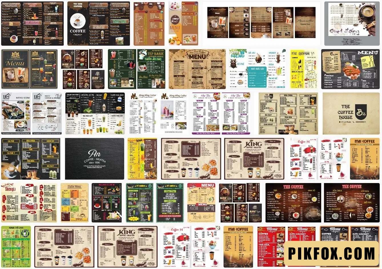 36+ Download mẫu menu cafe đẹp