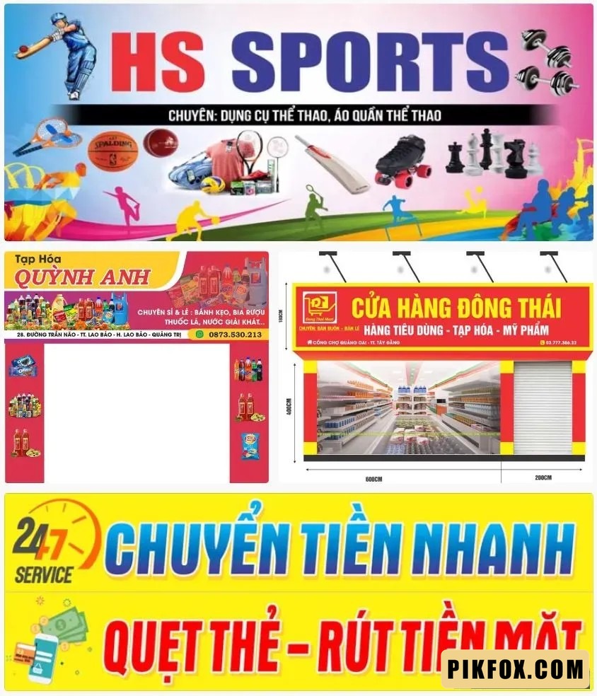 4+ Bảng hiệu biển tạp hóa đẹp