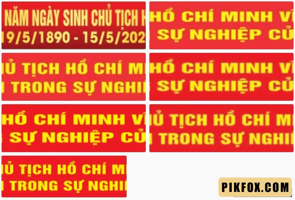 4+ Băng rôn chúc mừng ngày sinh Chủ Tịch Hồ Chí Minh