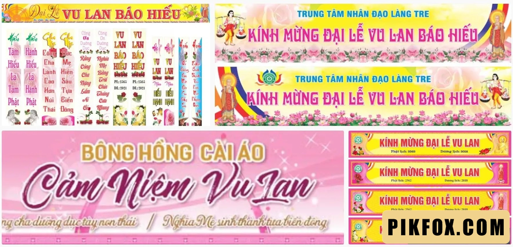 4+ Băng rôn lễ vu lan báo hiếu
