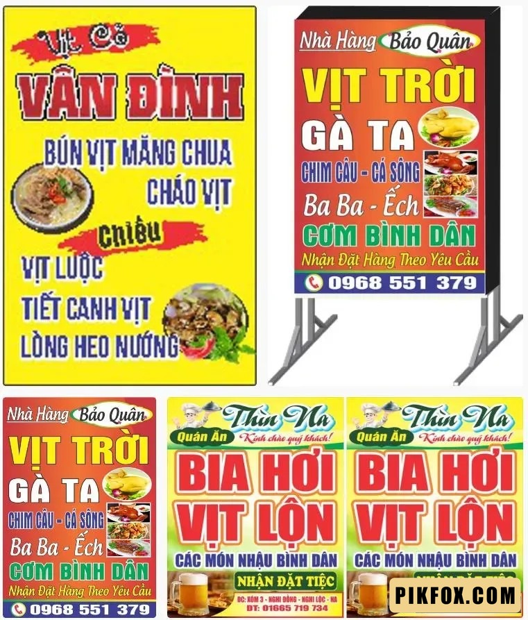 4+ Biển vẫy quán vịt