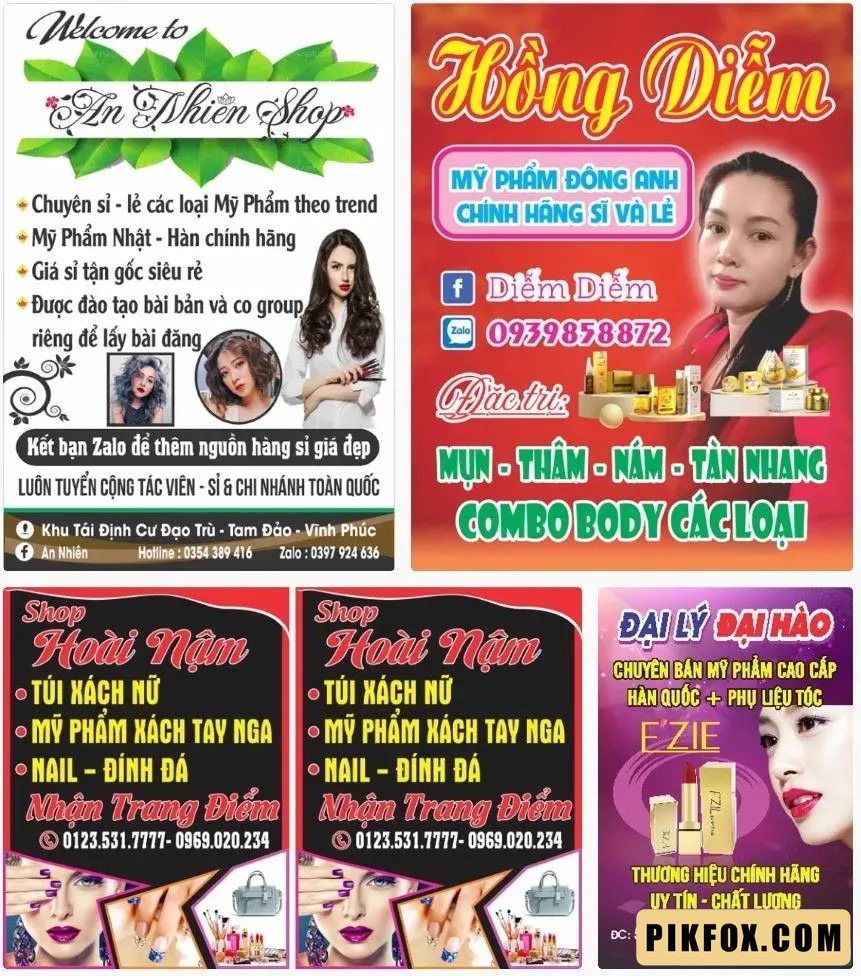 4+ Biển vẫy quảng cáo mỹ phẩm
