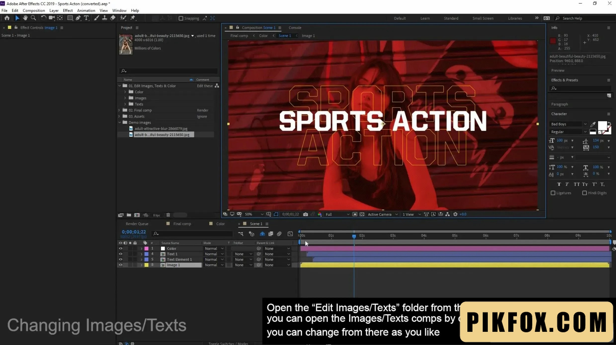 4+ Fitness Template After Effects