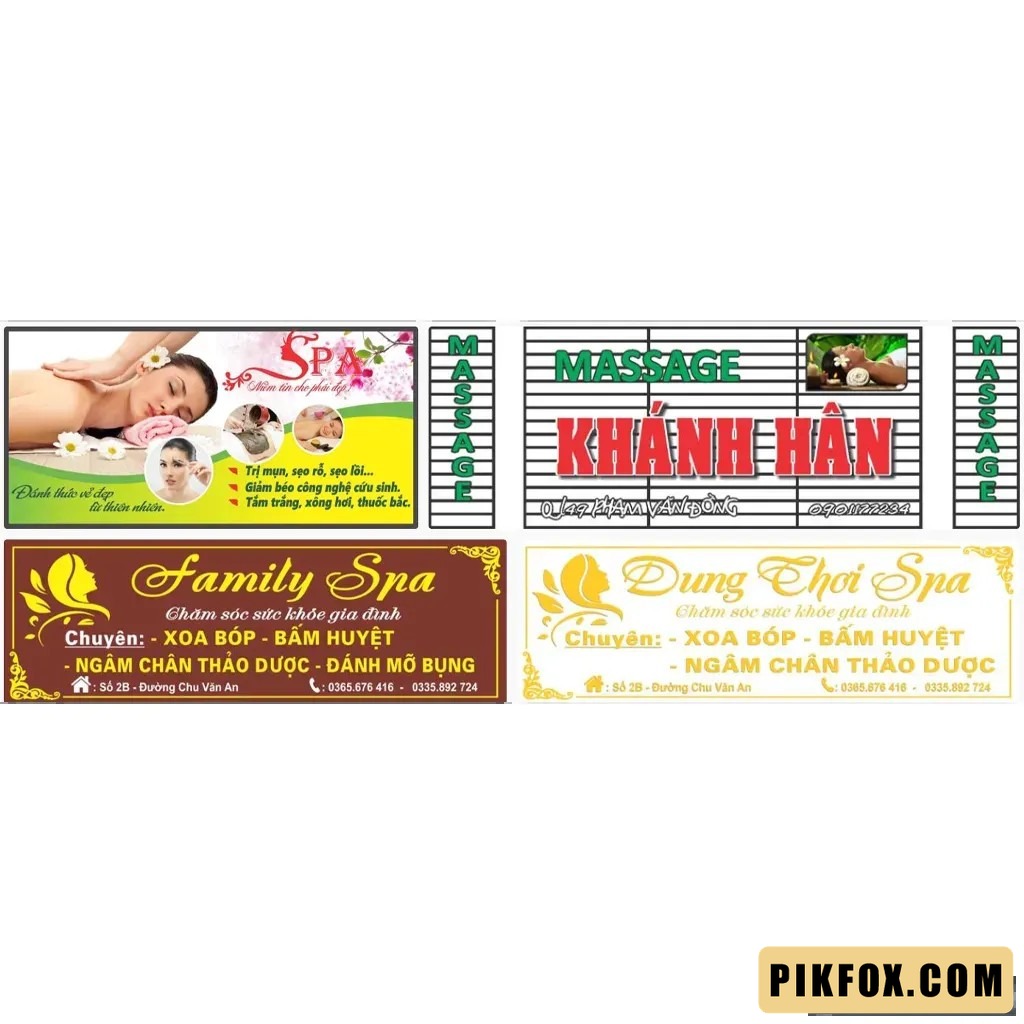 4+ Mẫu biển quảng cáo massage