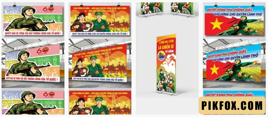4+ Pano ngày truyền thống bộ đội biên phòng
