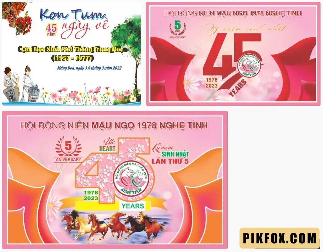 4+ Phông họp lớp 40-45 năm