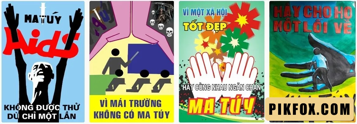 4+ Tranh cổ động phòng chống ma túy