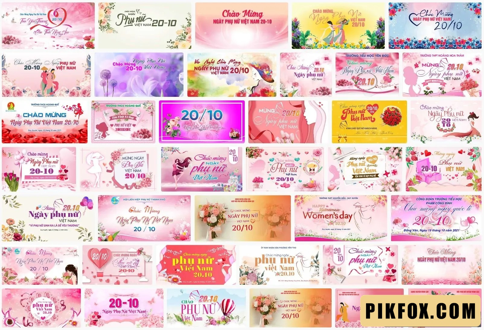 40+ Backdrop ngày phụ nữ Việt Nam 20-10