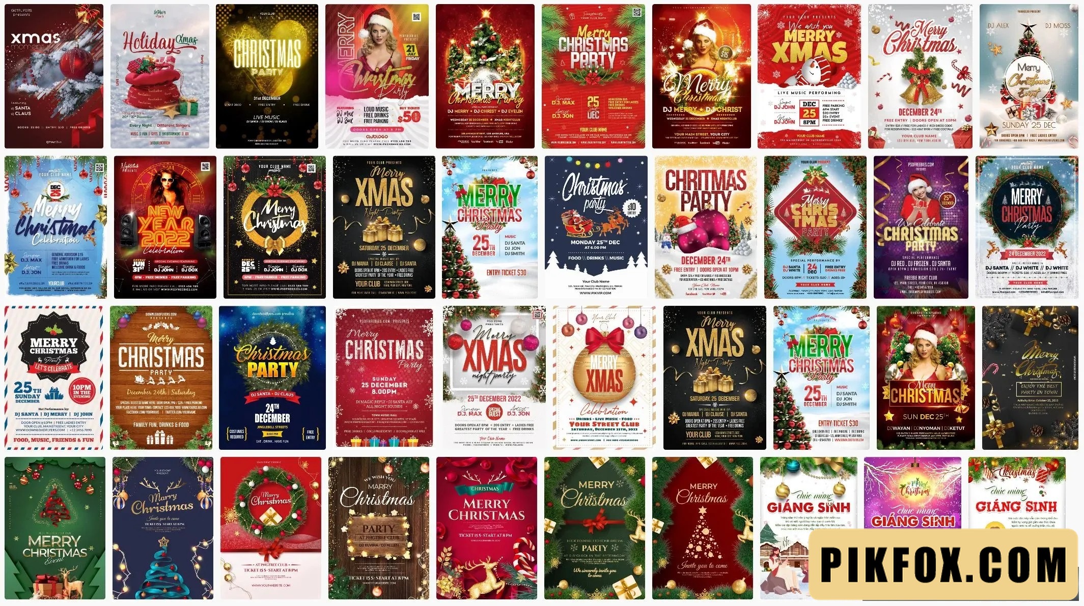 40+ Mẫu poster giáng sinh