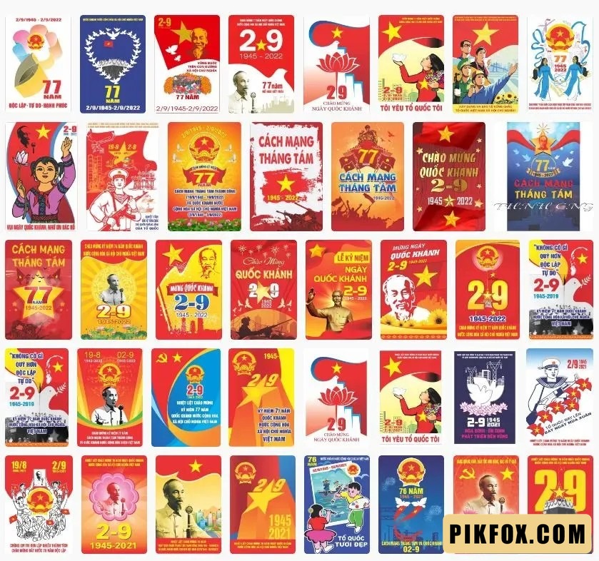 40+ Pano treo chào mừng Quốc Khánh 2-9