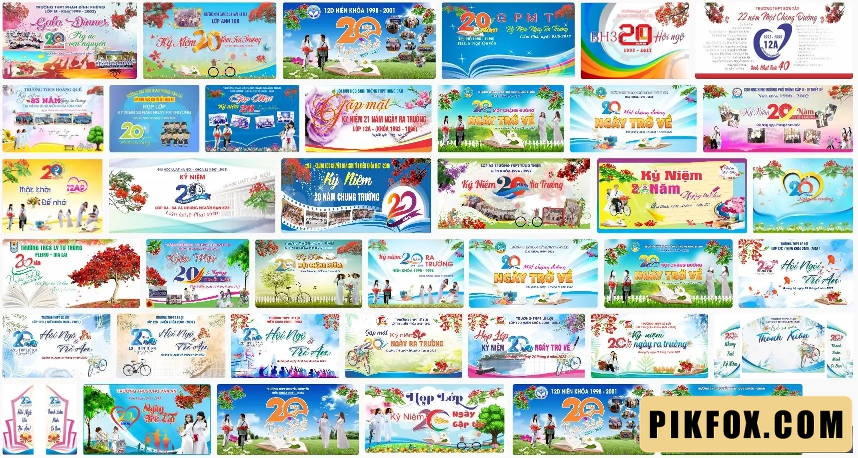 40+ Phông họp lớp 20 năm ra trường