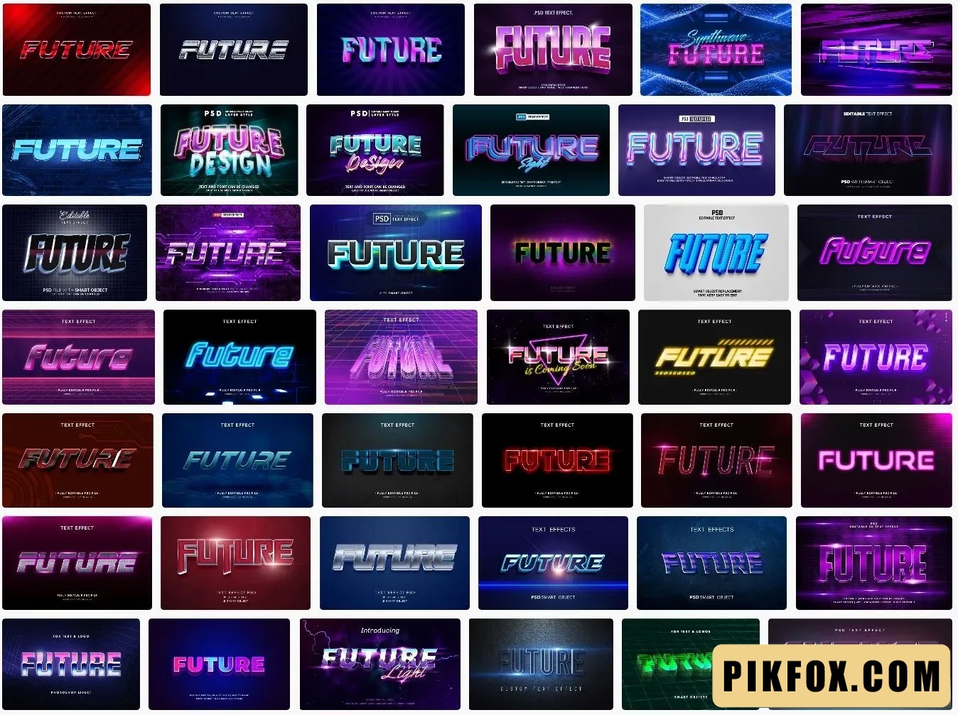 42+ Hiệu ứng chữ Future