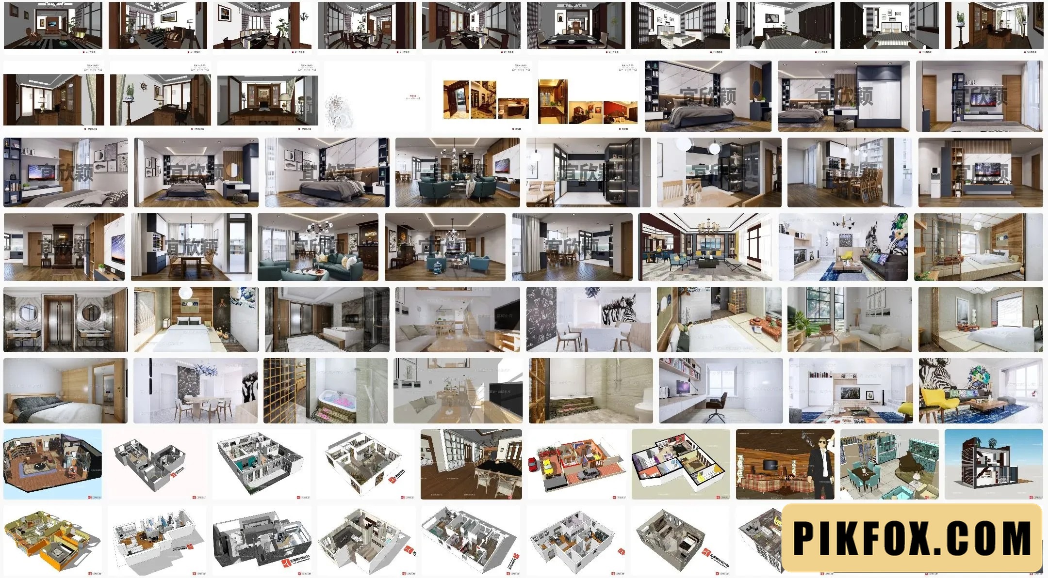 440+ Thiết kế nội thất sketchup