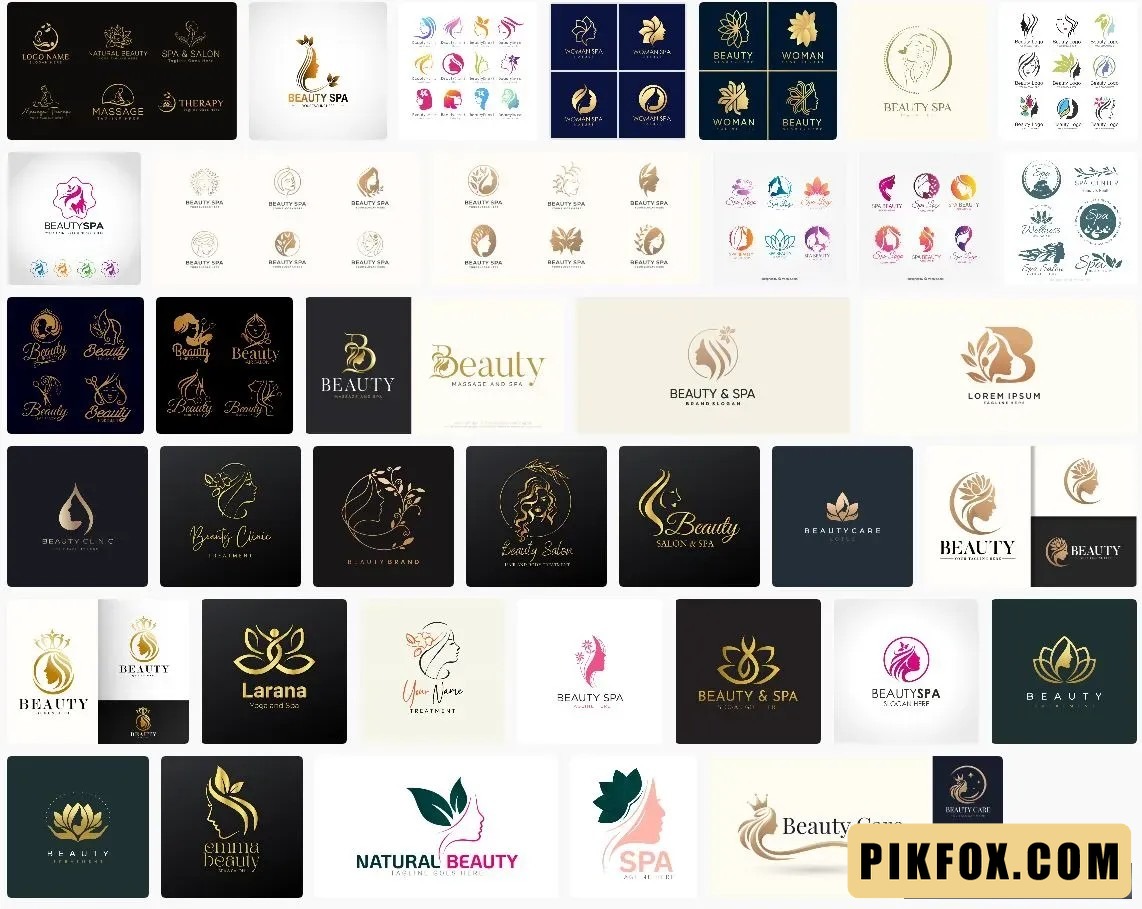 45+ Vector logo cô gái spa