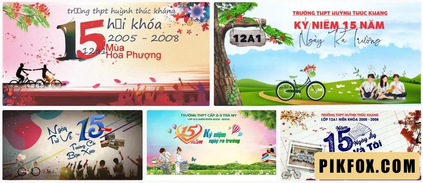 5+ Backdrop 15 năm ra trường