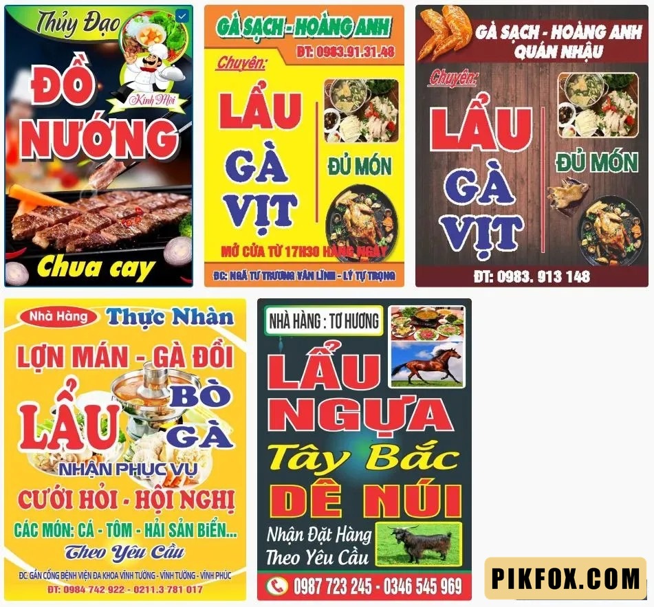 5+ Bảng hiệu lẩu nướng