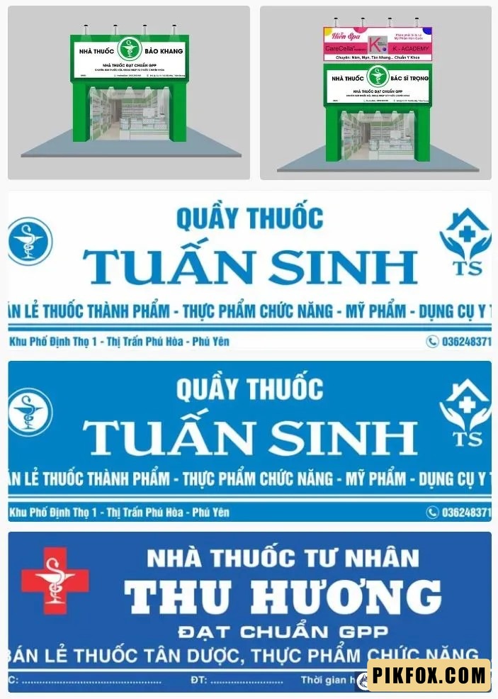 5+ Bảng hiệu quầy thuốc