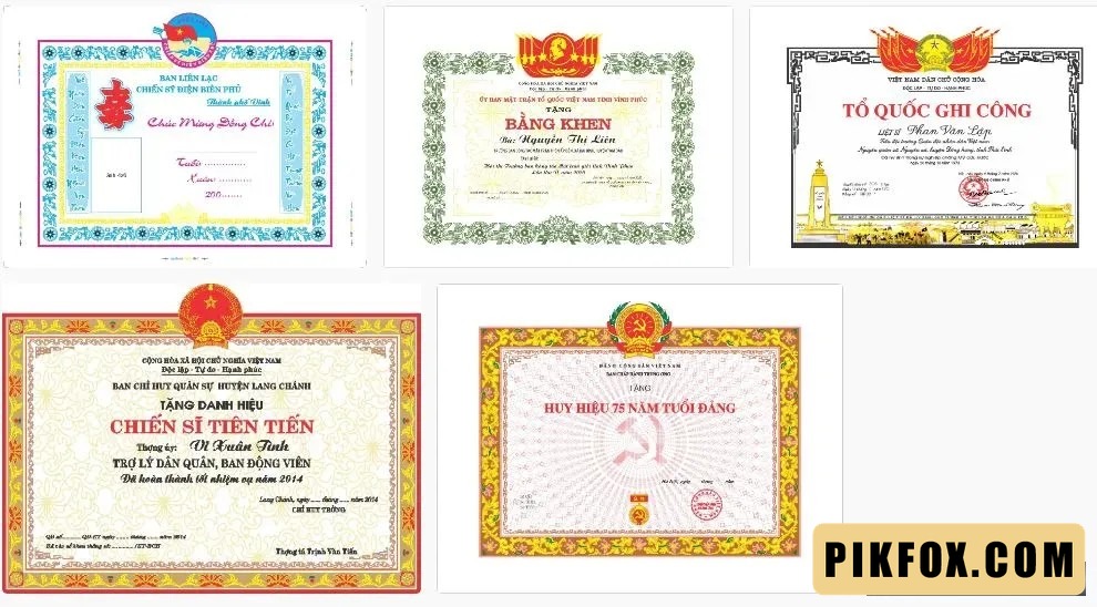 5+ Bằng khen tổ quốc ghi công