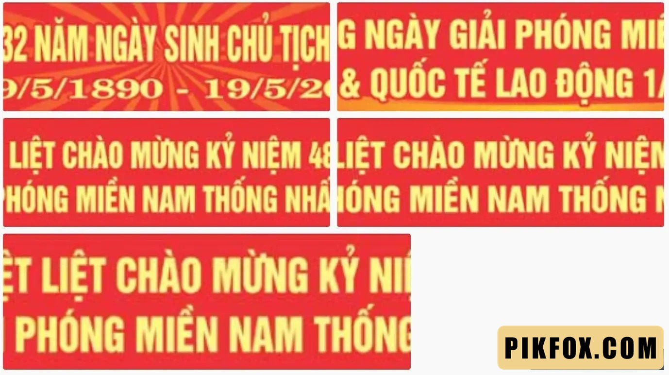 5+ Băng rôn 30-4 - Ngày giải phóng miền nam
