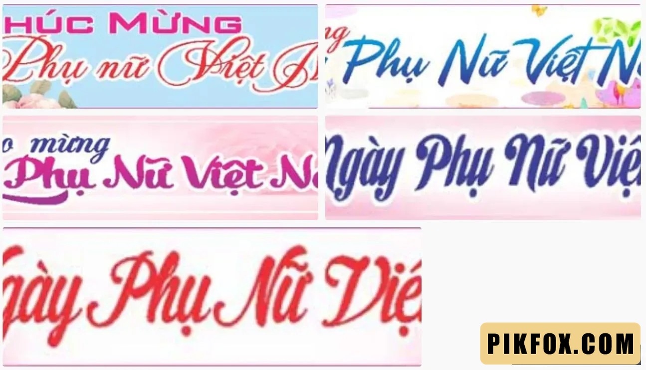 5+ Băng rôn chúc mừng ngày phụ nữ Việt Nam 20-10