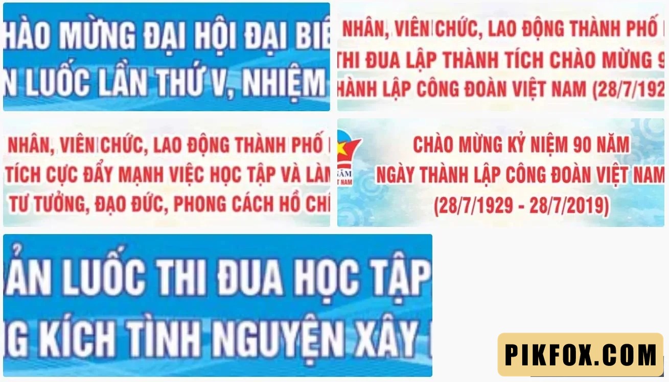 5+ Băng rôn kỷ niệm ngày thành lập công đoàn Việt Nam