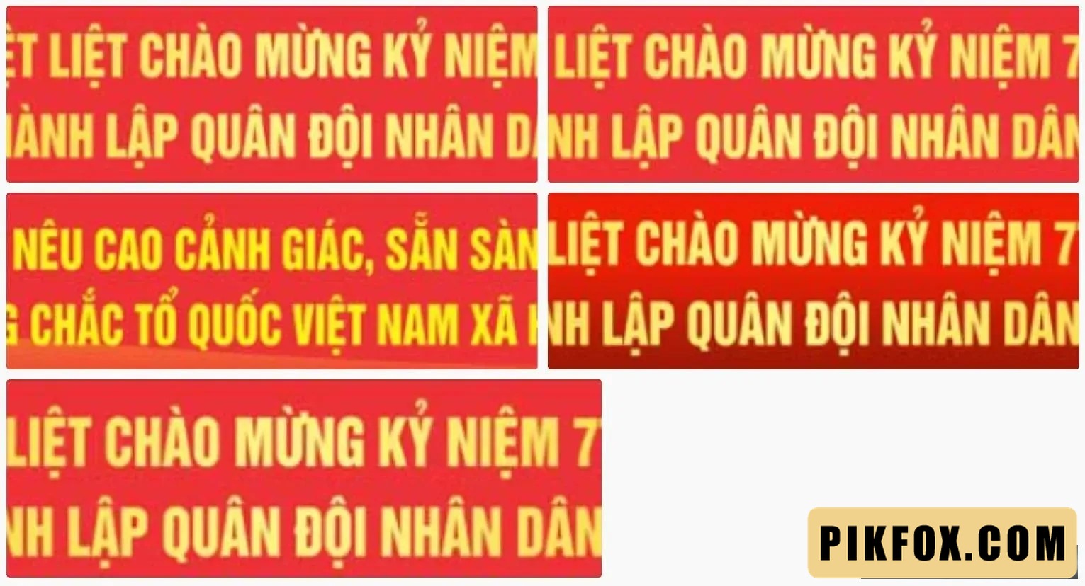 5+ Băng rôn kỷ niệm ngày thành lập QĐND Việt Nam