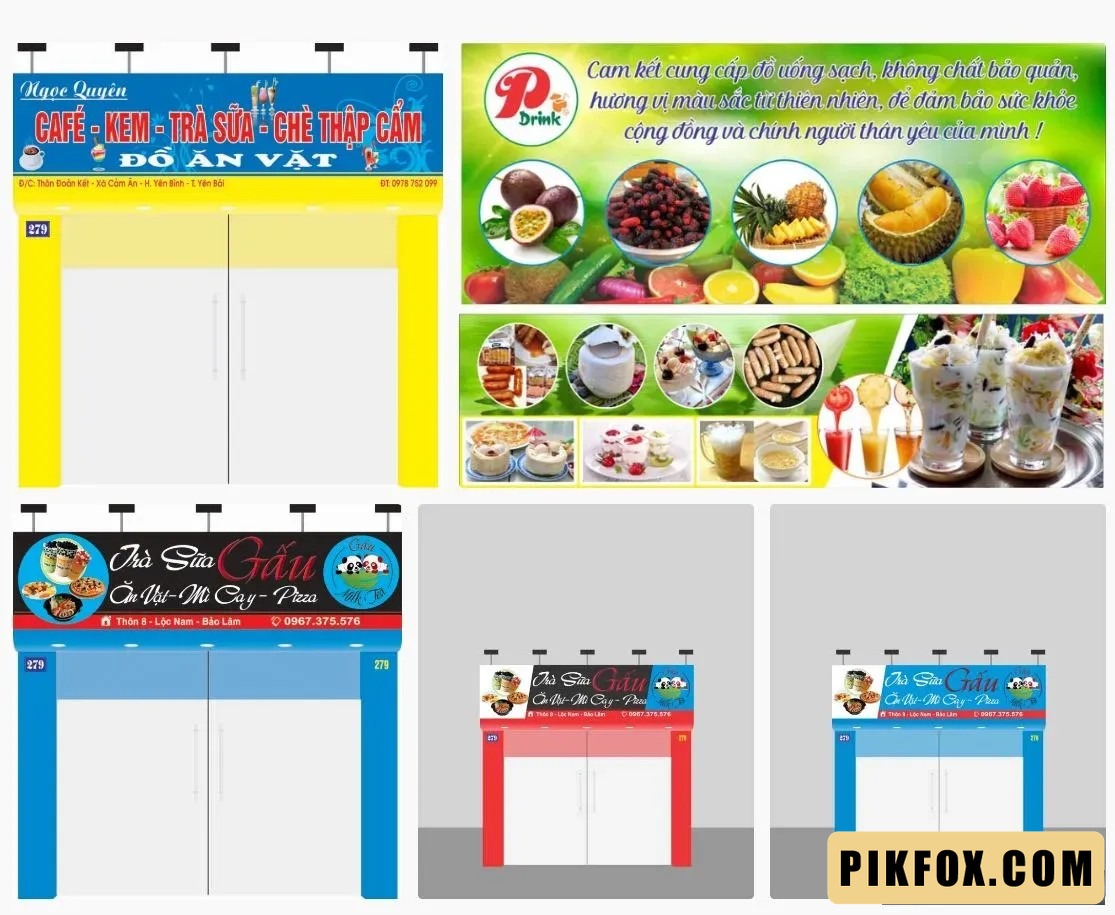 5+ Biển hiệu trà sữa