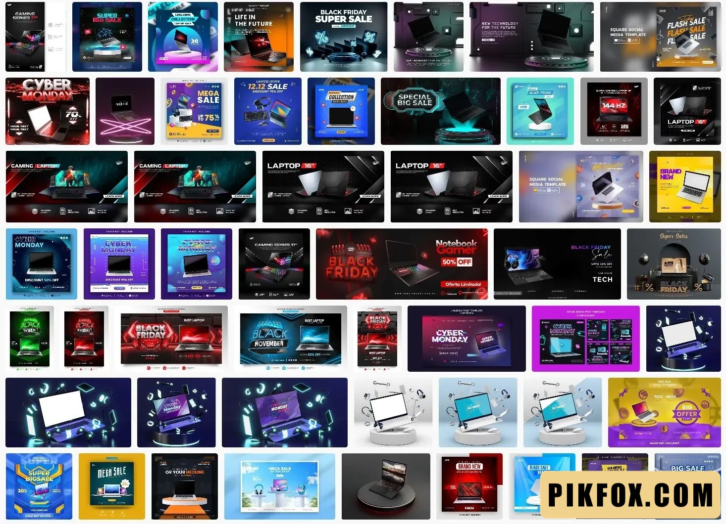 50+ Banner laptop