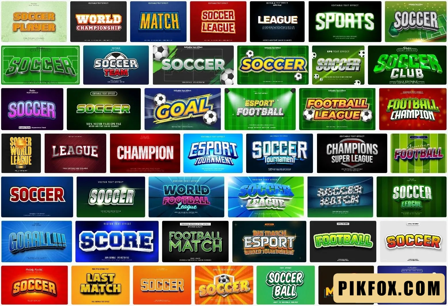50+ Football Text Effect