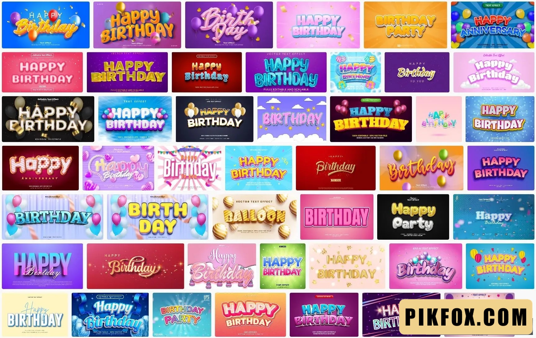 51+ Text effect birthday