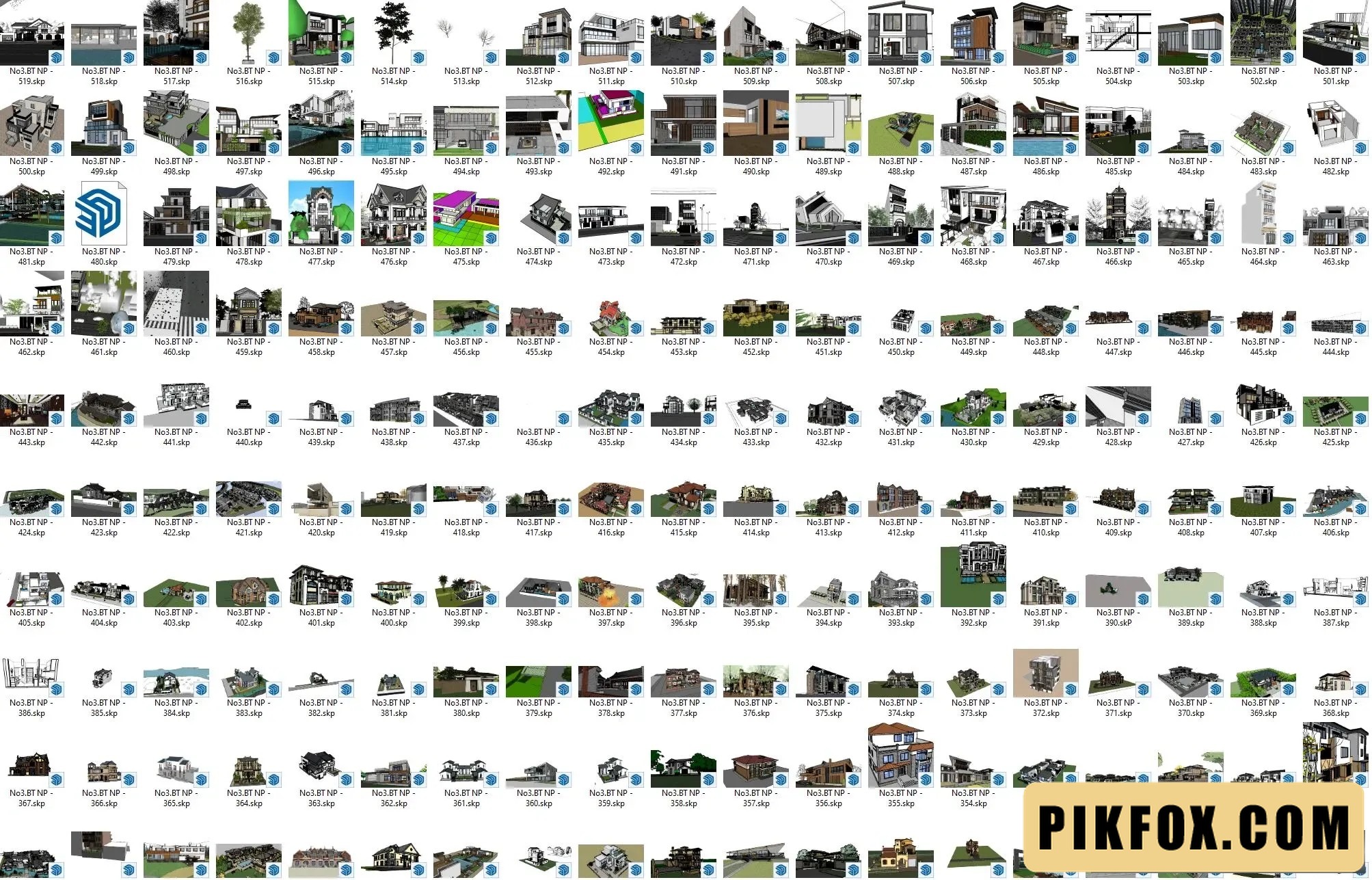 520+ Nhà Phố SketchUp