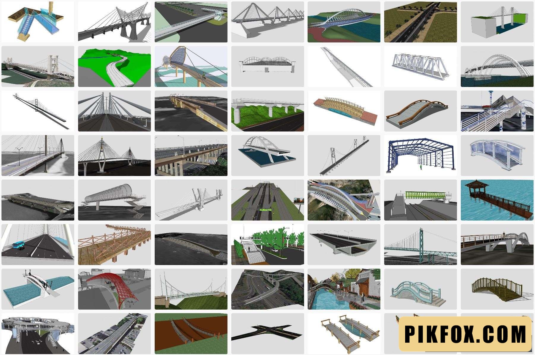 58+ Mô hình cầu SketchUp
