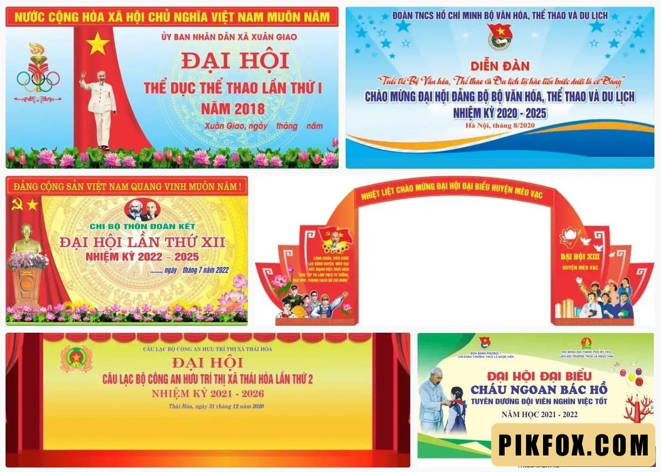 6+ Backdrop đại hội đại biểu