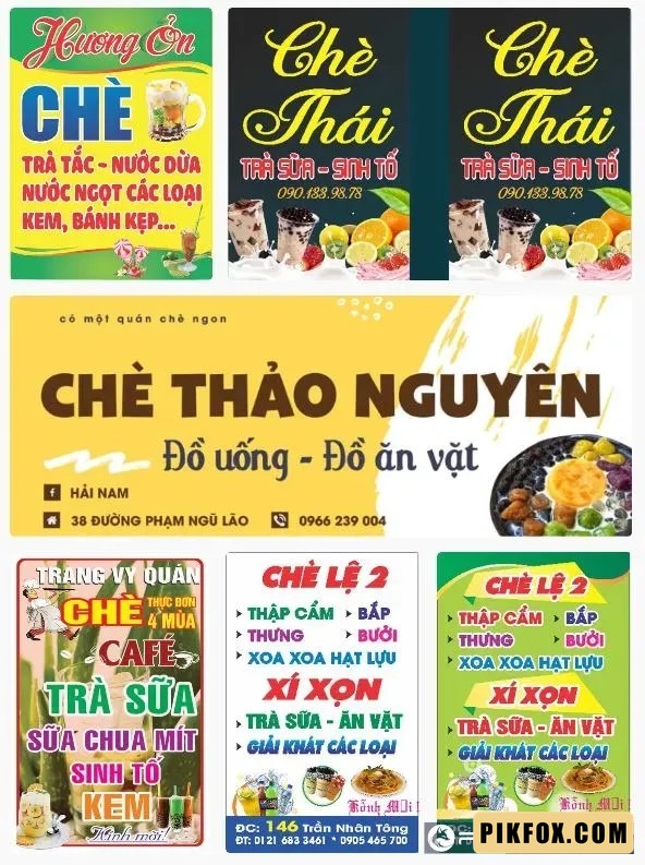6+ Biển quảng cáo chè