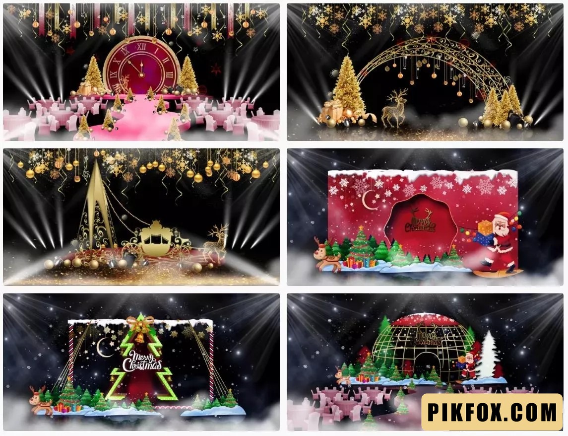 6+ Decor sân khấu Noel