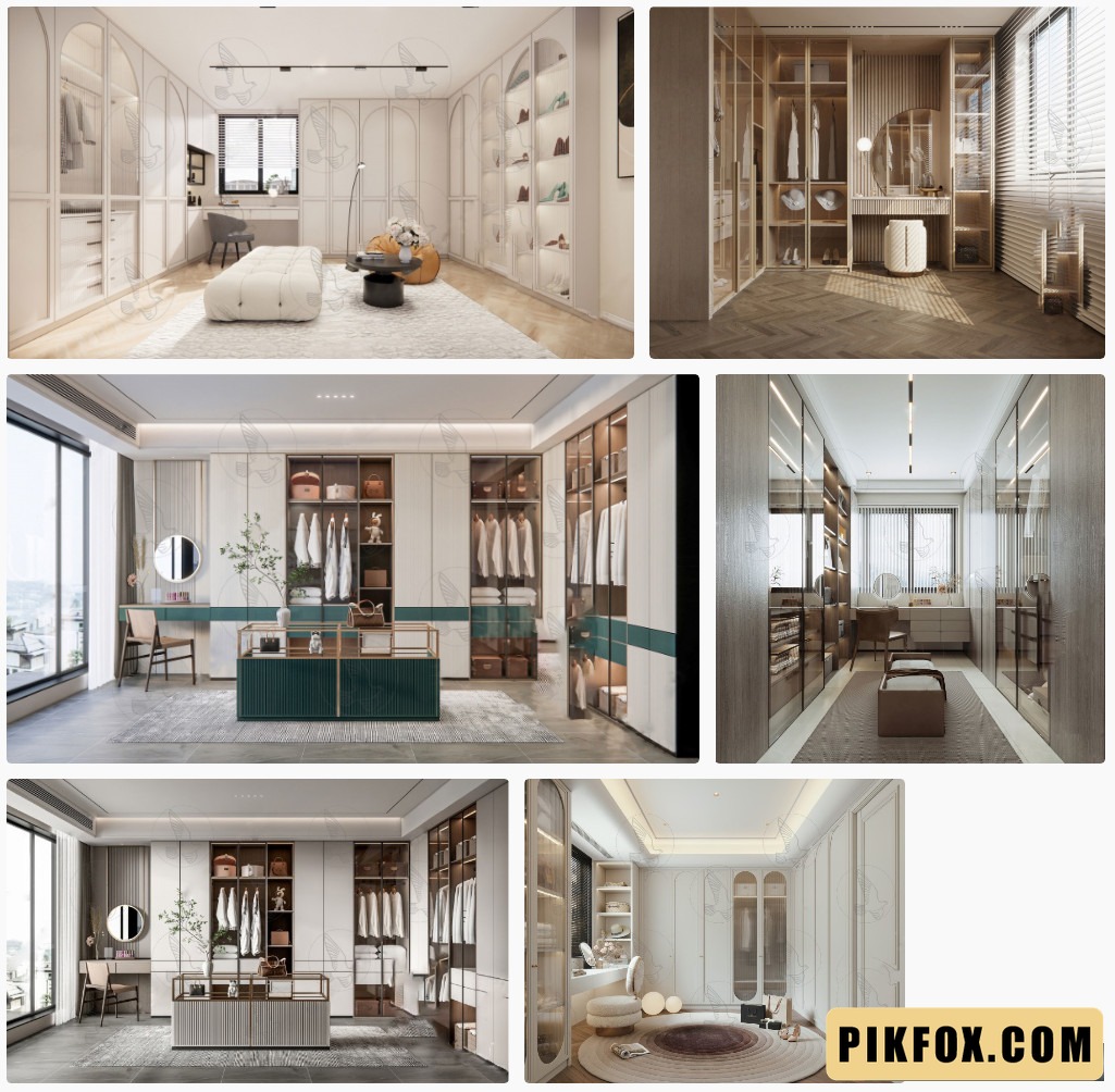 6+ Enscape - Phòng thay đồ SketchUp