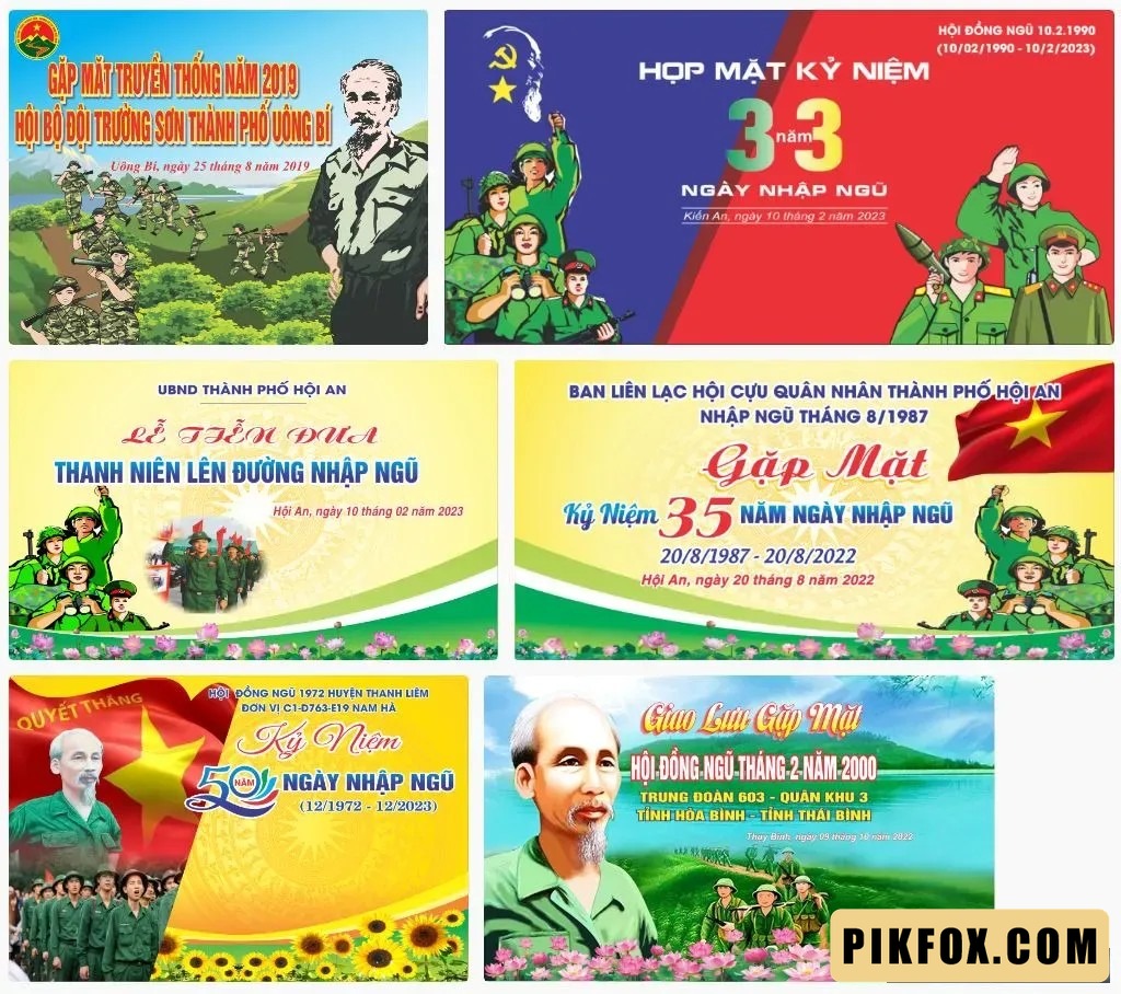 6+ Pano ngày nhập ngũ