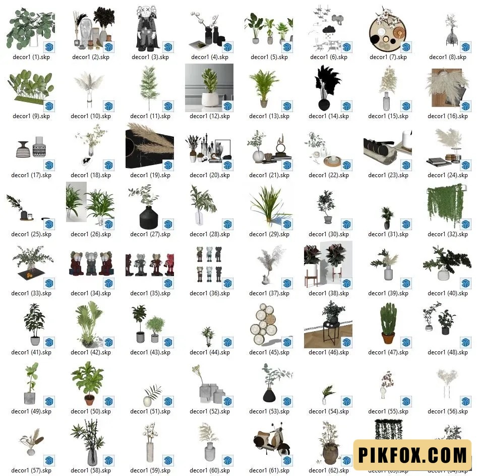 65+ Decor sketchup model
