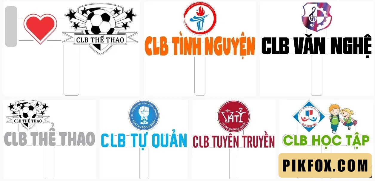 7+ Hashtag cầm tay CLB sinh viên