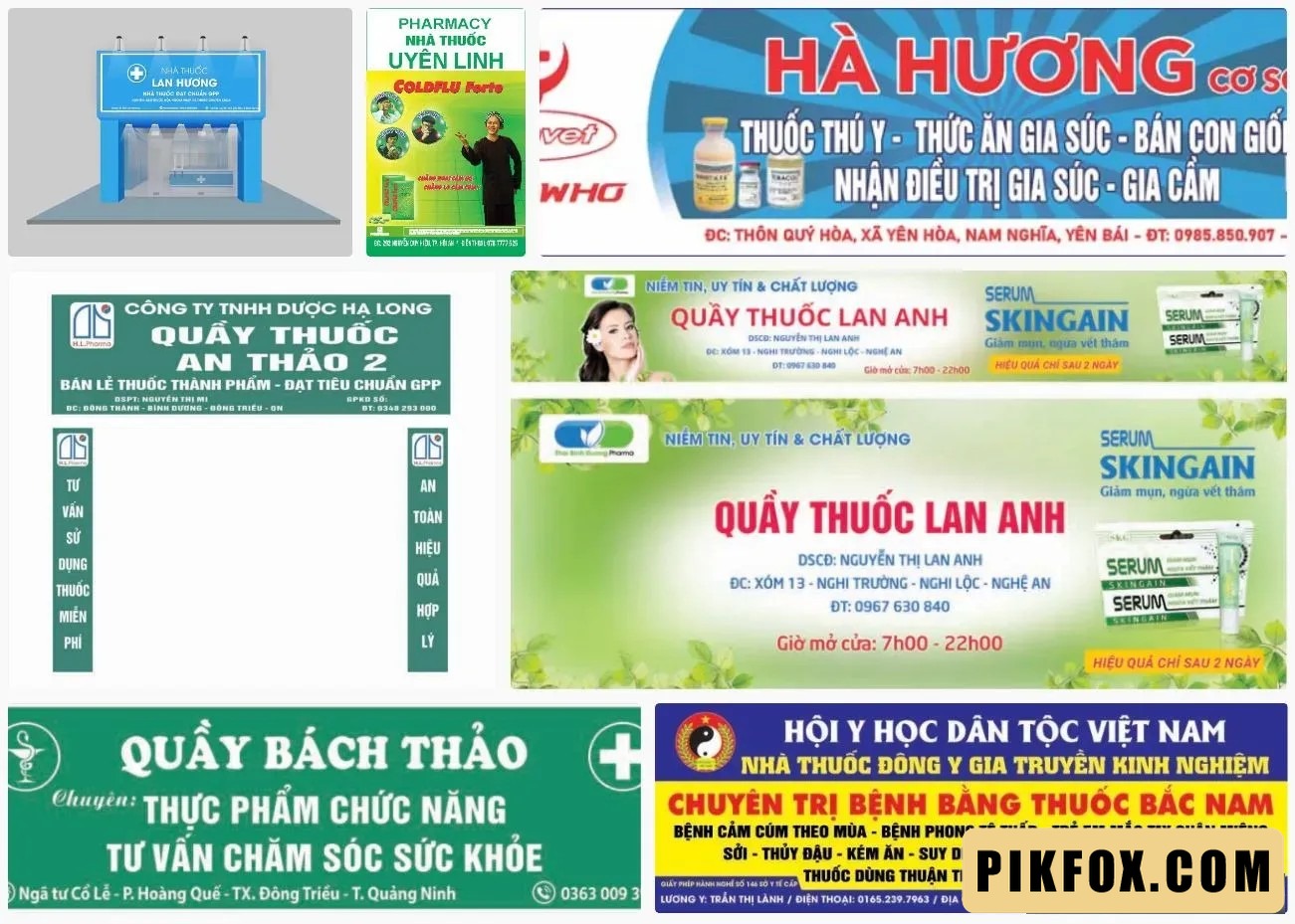 7+ Mẫu biển quảng cáo quầy thuốc đẹp