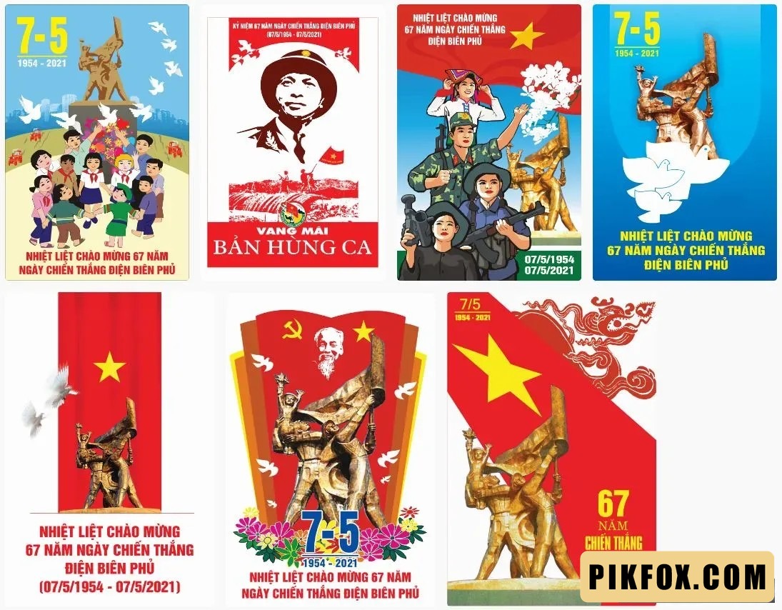 7+ Pano treo Ngày chiến thắng Điện Biên Phủ 7-5