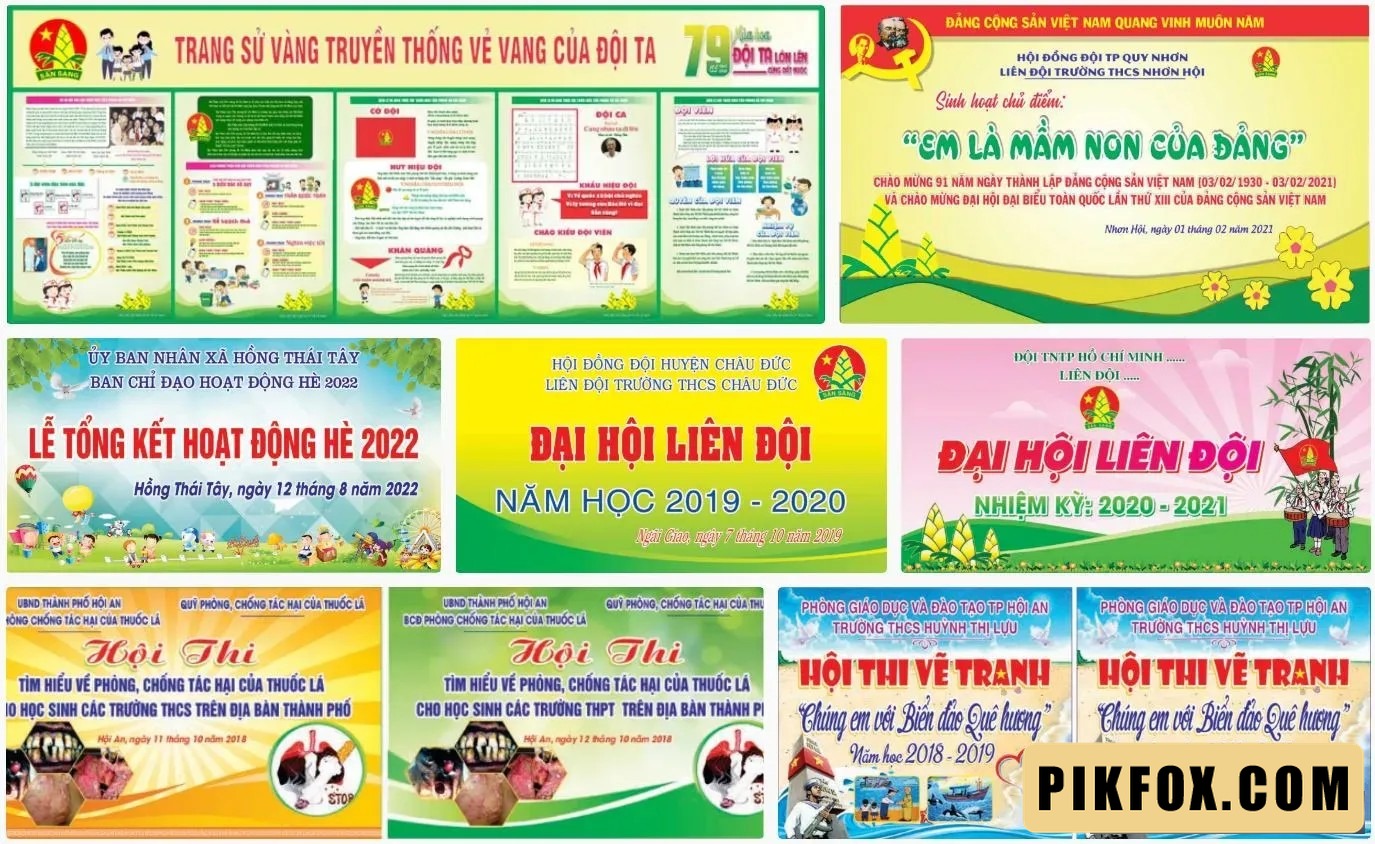 7+ Phông nền hội thi - đại hội THCS