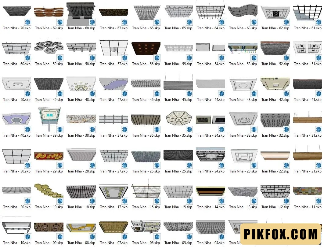 70+ Trần nhà SketchUp