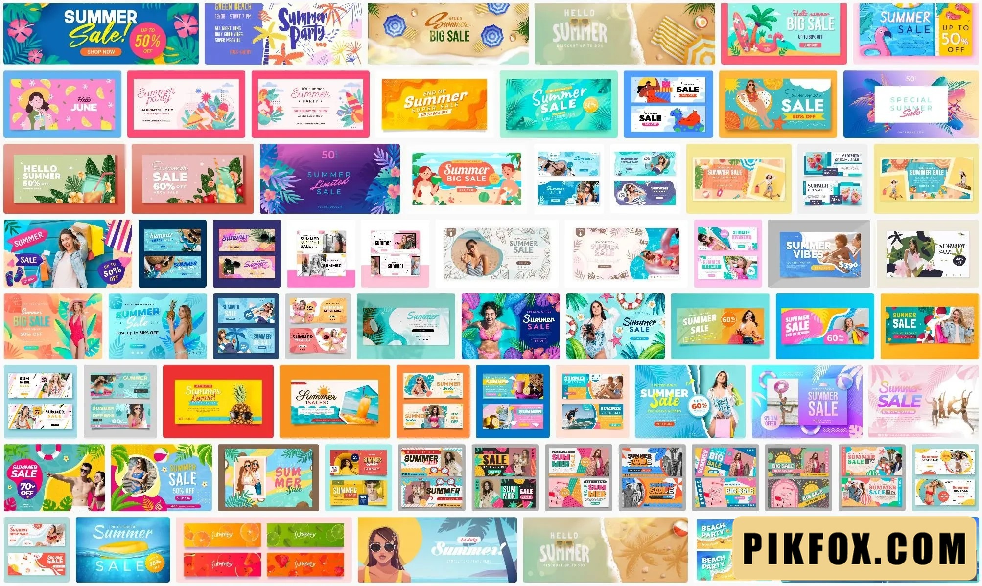 72+ Banner khuyến mại mùa hè