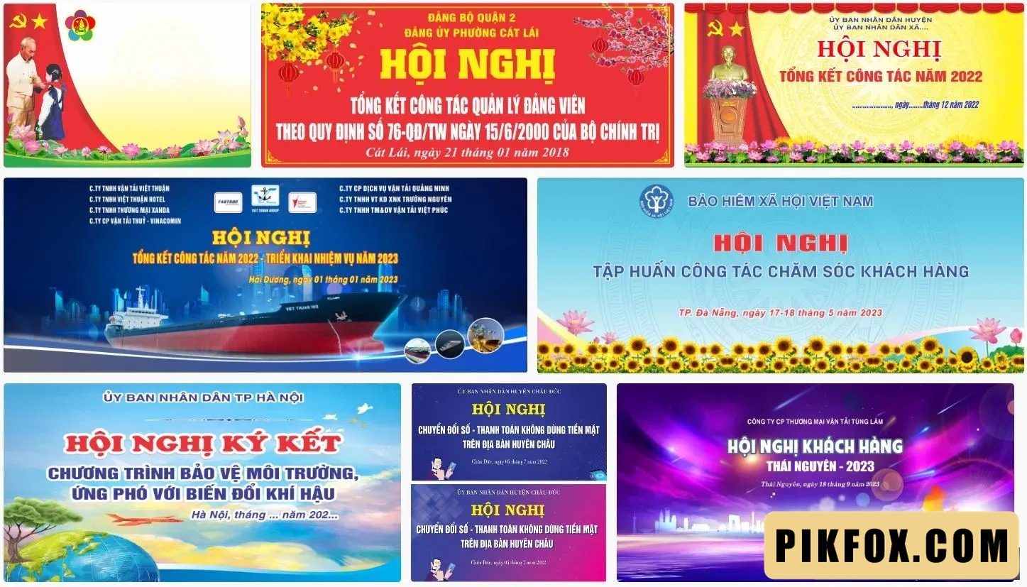 8+ Backdrop sự kiện hội nghị