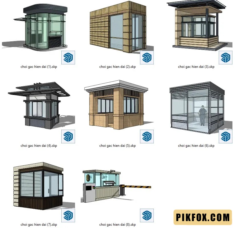 8+ Chòi gác hiện đại (chốt bảo vệ)
