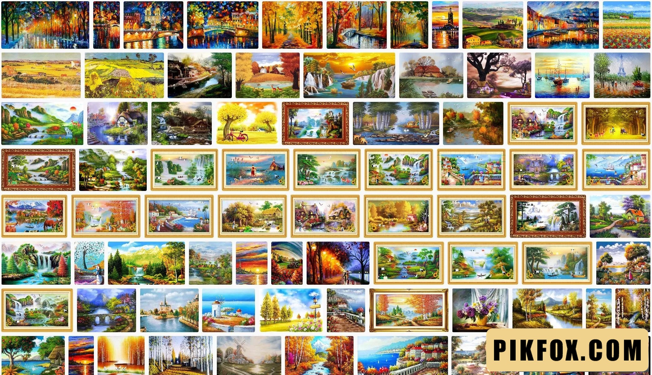 80+ Tranh sơn dầu đồng quê