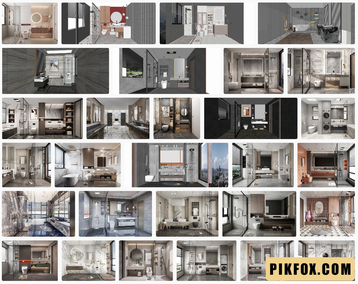 86+ BST Phòng tắm - SketchUp