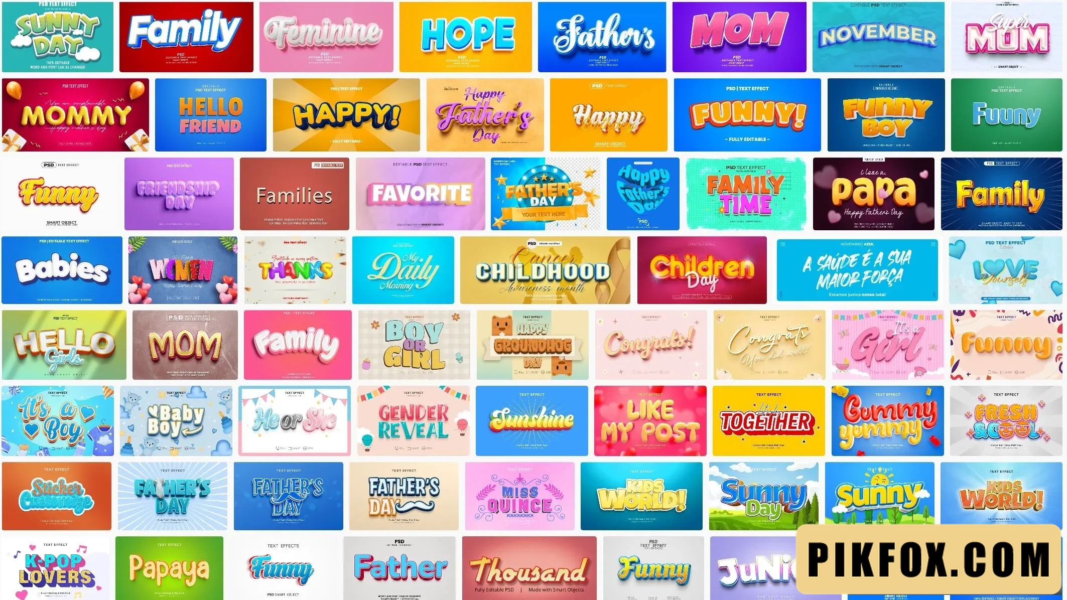 87+ Text Effect Family